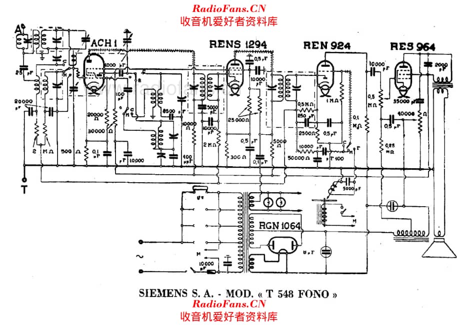 Siemens T548 Fono 电路原理图.pdf_第1页