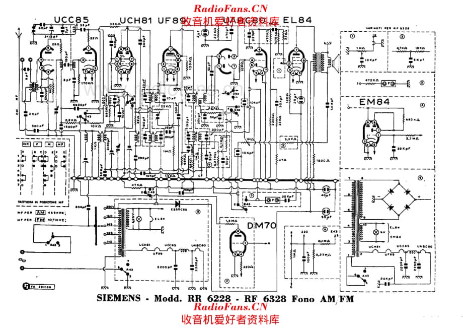 Siemens RR662 RF6328 Fono AM-FM 电路原理图.pdf_第1页