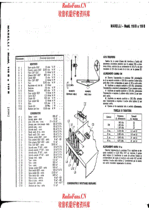 Radiomarelli 118B_119B_Note 电路原理图.pdf