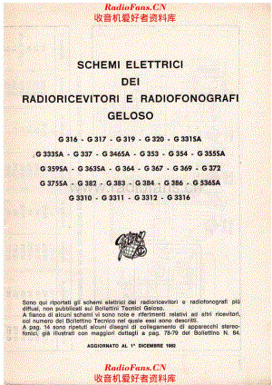 Schemi Elettrici dei Radioricevitori e Radiofonografi Geloso 1962 电路原理图.pdf