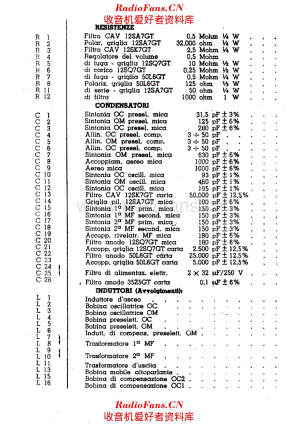 Radiomarelli 9U65M components 电路原理图.pdf