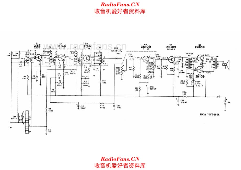 RCA 7BT10K 电路原理图.pdf_第1页