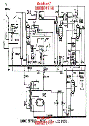 Radio Superla 532 1532 Fono 电路原理图.pdf