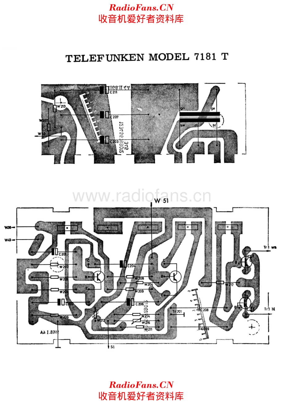 Telefunken 7181T PCB layout 电路原理图.pdf_第1页