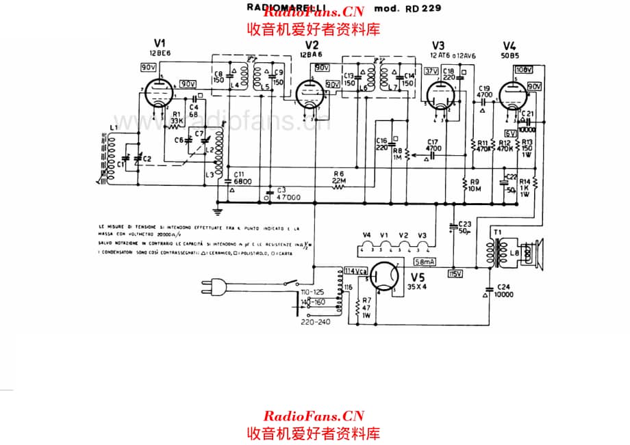 Radiomarelli RD229 电路原理图.pdf_第1页