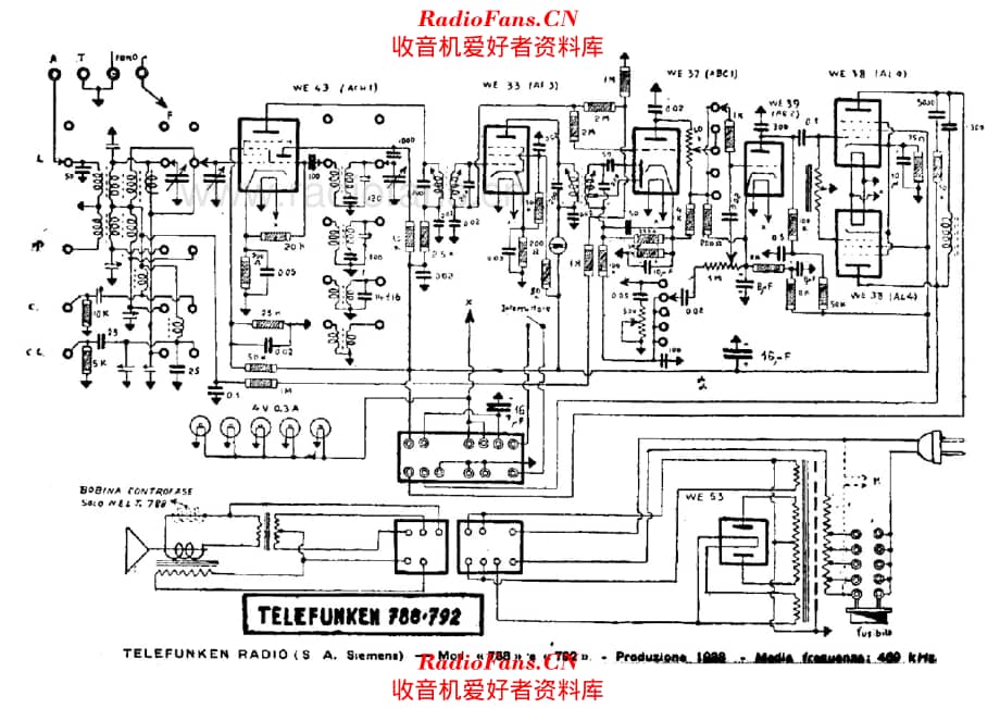 Siemens Telefunken 788 792 alternate 电路原理图.pdf_第1页