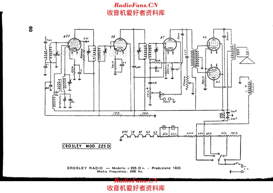 Siare Crosley C-225D 电路原理图.pdf_第1页