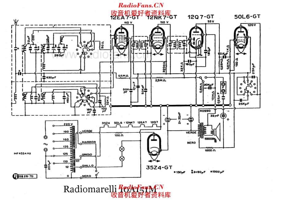 Radiomarelli 10A151M 电路原理图.pdf_第1页