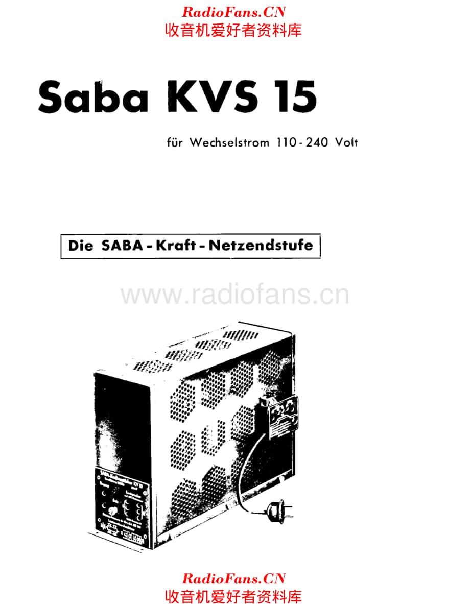 Saba KVS15 电路原理图.pdf_第1页