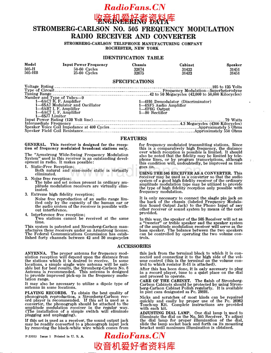 Stromberg Carlson 505 service manual 电路原理图.pdf_第1页
