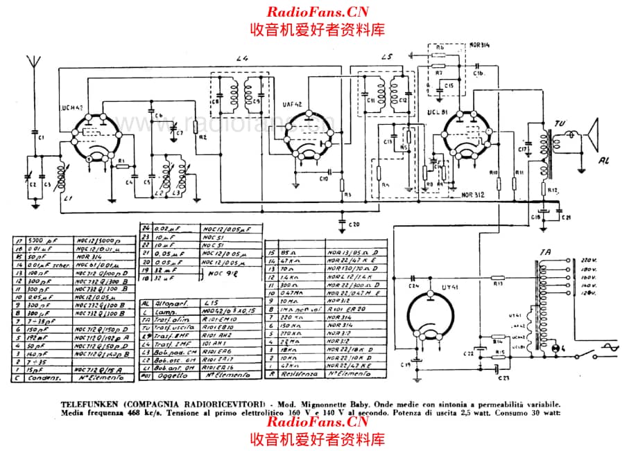 Telefunken Mignonette Baby 电路原理图.pdf_第1页