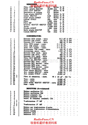 Radiomarelli 10A151U components 电路原理图.pdf