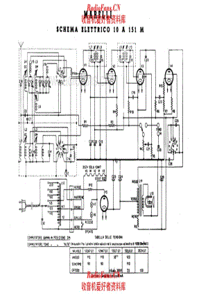Radiomarelli 10A151M alternate 电路原理图.pdf