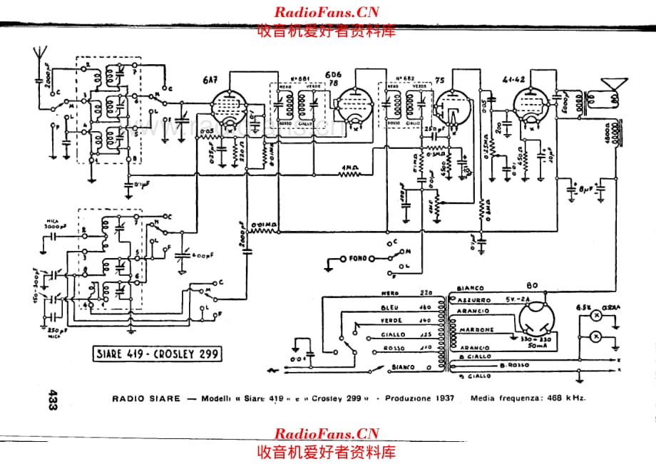 Siare Crosley S-419_C-299 电路原理图.pdf_第1页
