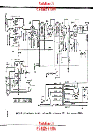 Siare Crosley S-419_C-299 电路原理图.pdf