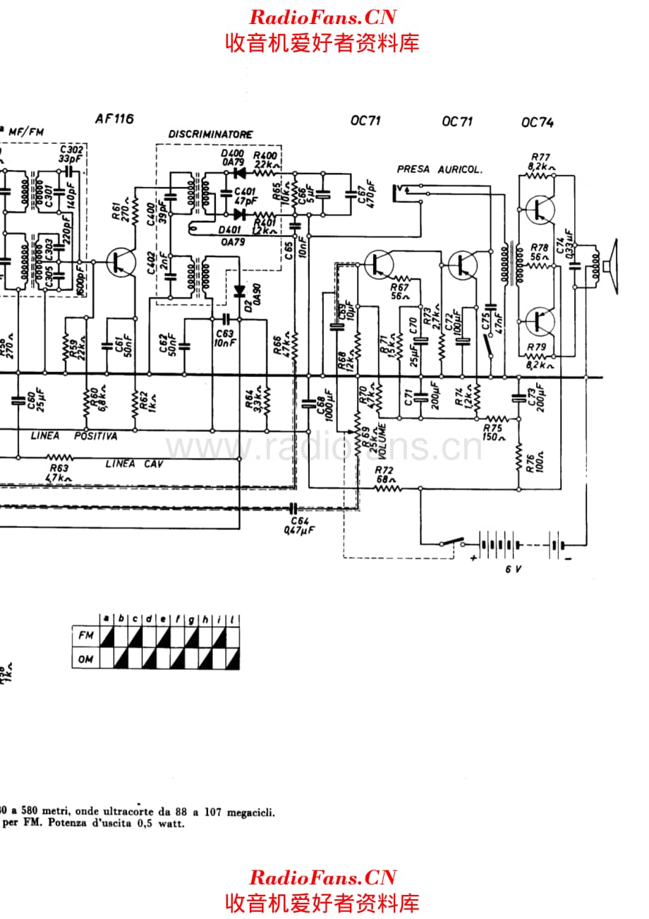 Radiomarelli RD305MF - II 电路原理图.pdf_第1页