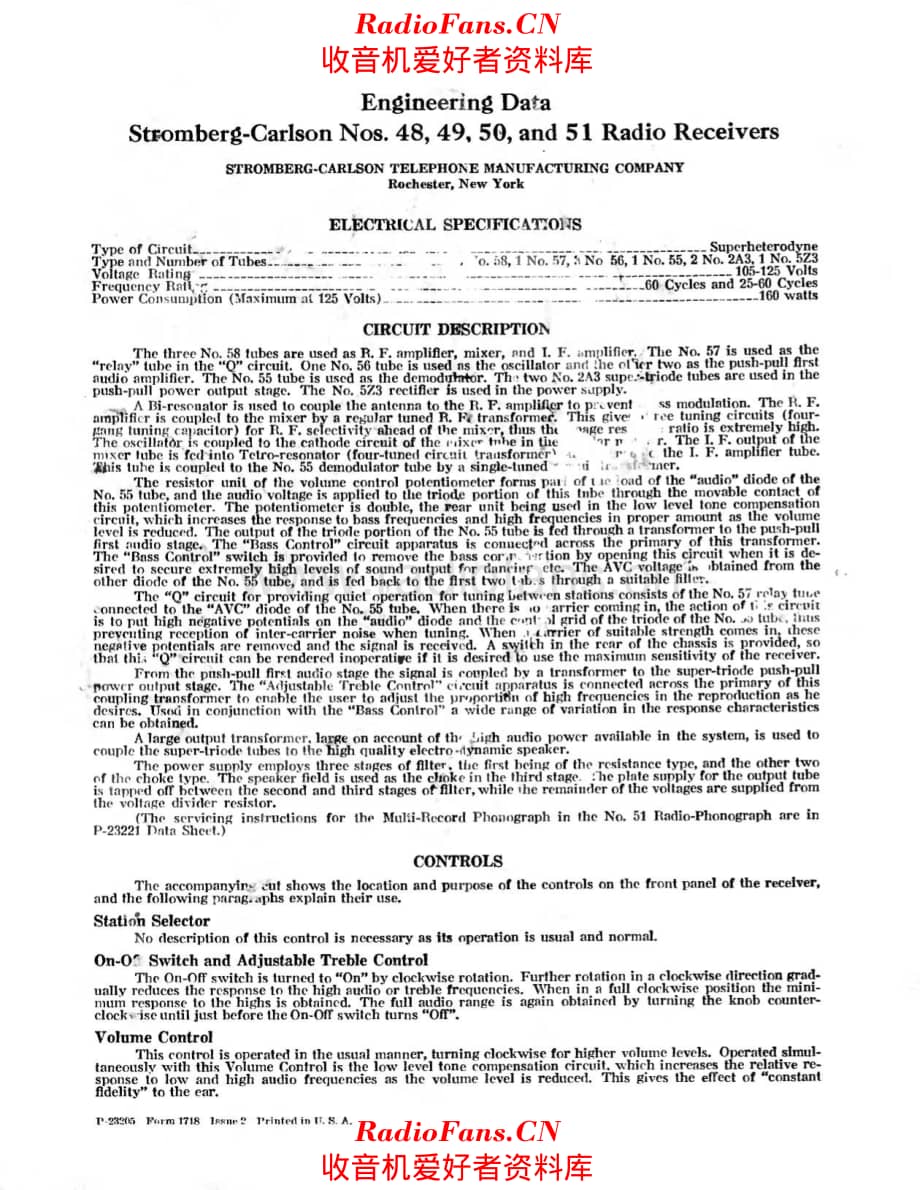Stromberg Carlson 48 49 50 51 service manual 电路原理图.pdf_第1页