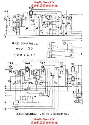 Radiomarelli Dubat 50 alternate 电路原理图.pdf