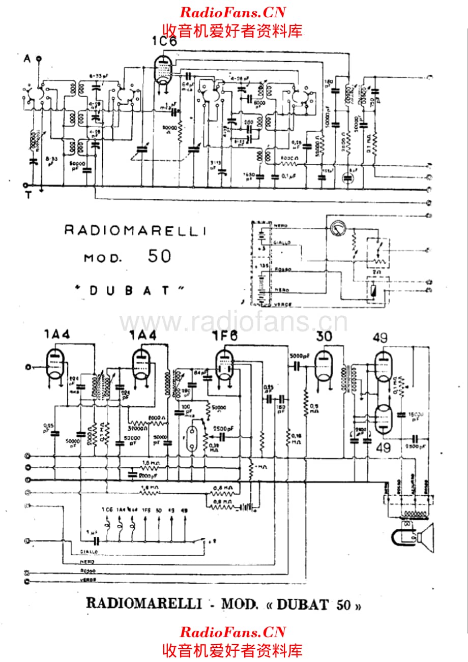 Radiomarelli Dubat 50 alternate 电路原理图.pdf_第1页