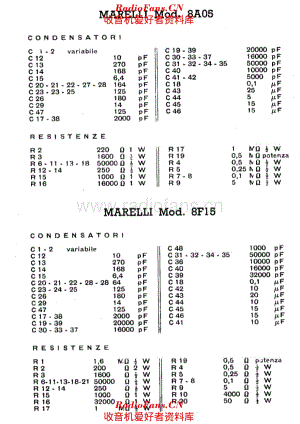 Radiomarelli 8A05 components I 电路原理图.pdf