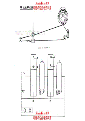 Siemens RR622 RF6328 Fono AM-FM tuning cord 电路原理图.pdf