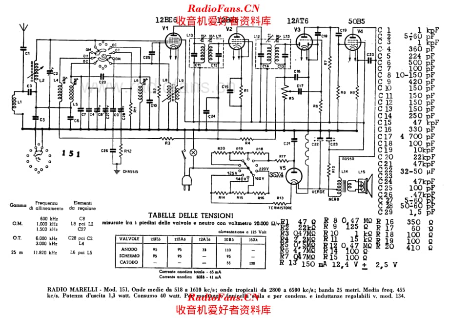 Radiomarelli 151 电路原理图.pdf_第1页