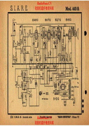 Siare Crosley 443-A 电路原理图.pdf