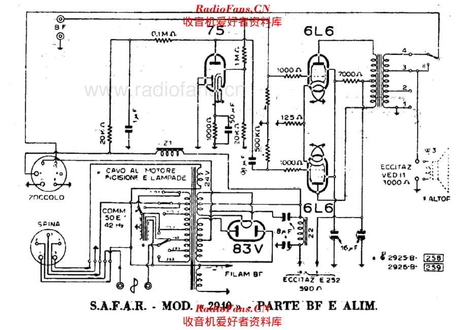 SAFAR 2940AF and power supply units 电路原理图.pdf_第1页