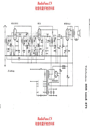 Siemens Telefunken 468 471 alternate 电路原理图.pdf
