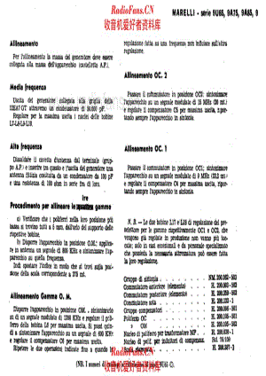 Radiomarelli 9U65F alignment 电路原理图.pdf