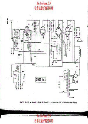 Siare Crosley S-463A_463B_463C 电路原理图.pdf