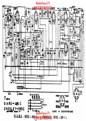 Siare 496C - Crosley 289C 电路原理图.pdf