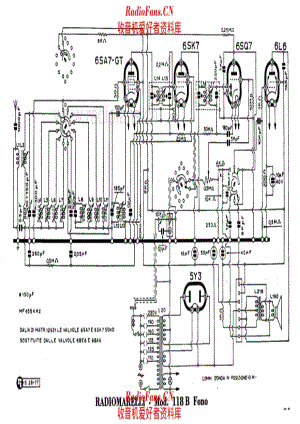 Radiomarelli 118B fono_2 电路原理图.pdf