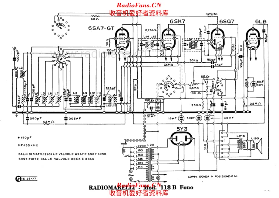 Radiomarelli 118B fono_2 电路原理图.pdf_第1页
