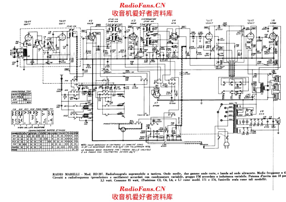 Radiomarelli RD207 电路原理图.pdf_第1页