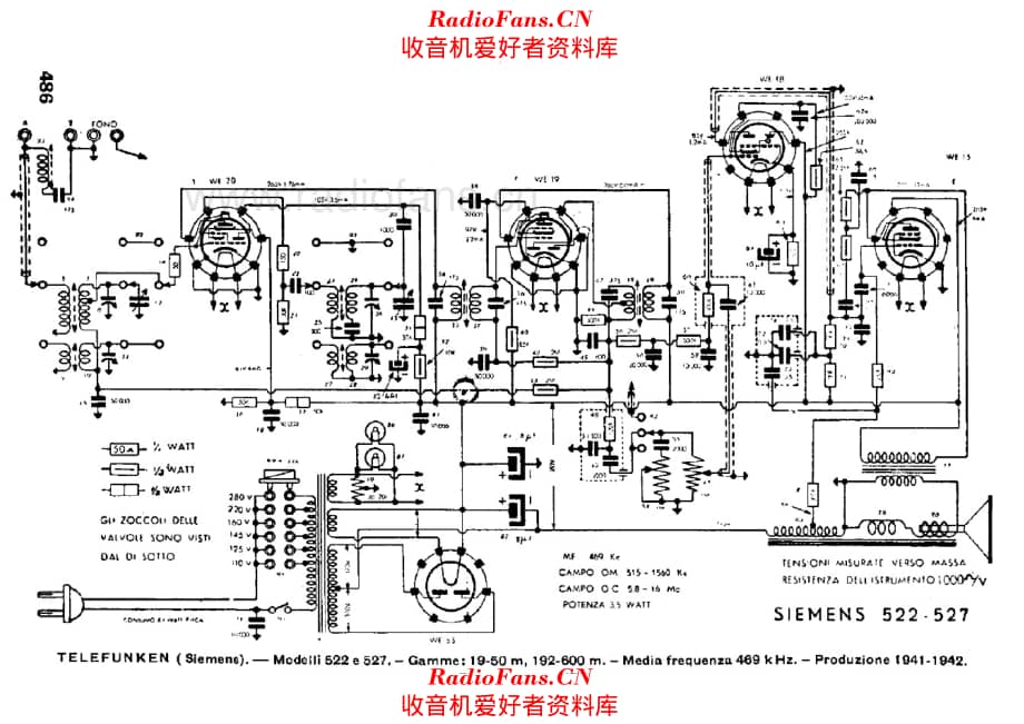 Siemens Telefunken 522 527 电路原理图.pdf_第1页