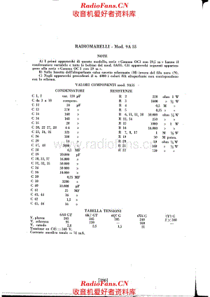 Radiomarelli 9A55_Note 电路原理图.pdf