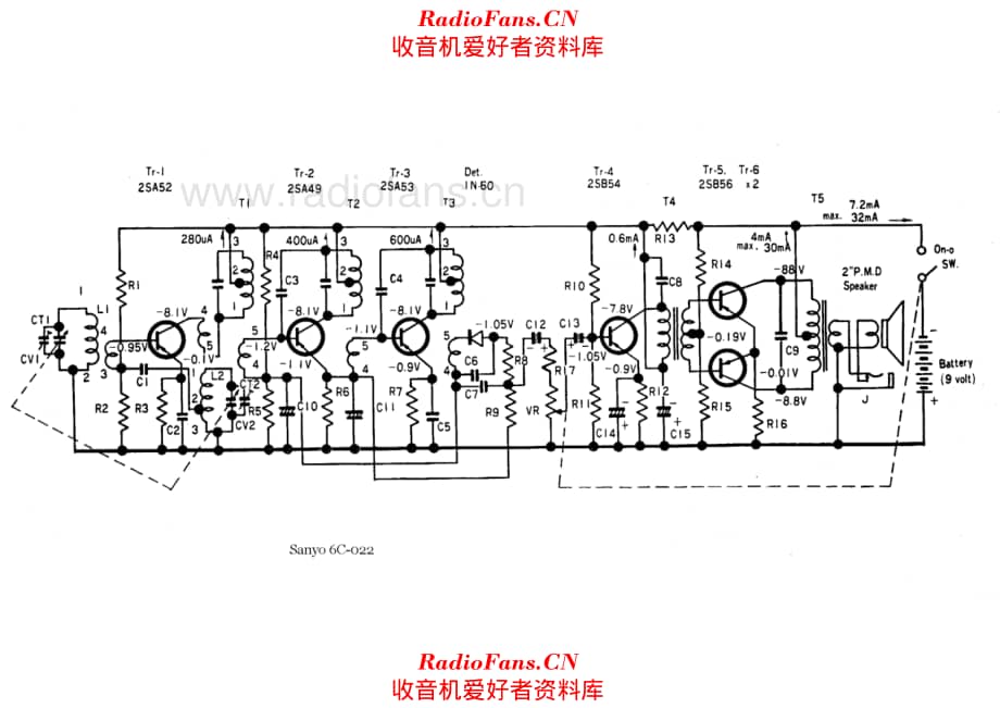 Sanyo 6C-022 alternate 电路原理图.pdf_第1页