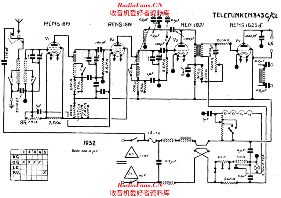 Telefunken 343G 343GL 电路原理图.pdf_第1页
