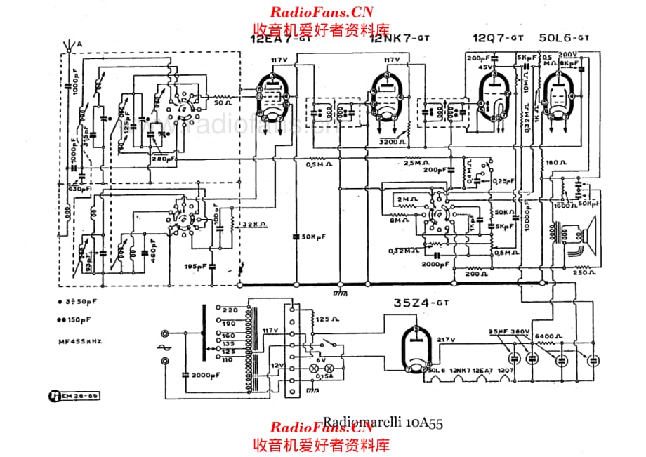 Radiomarelli 10A55 电路原理图.pdf_第1页