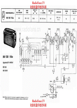 Radiomarelli RD120 Fido 电路原理图.pdf