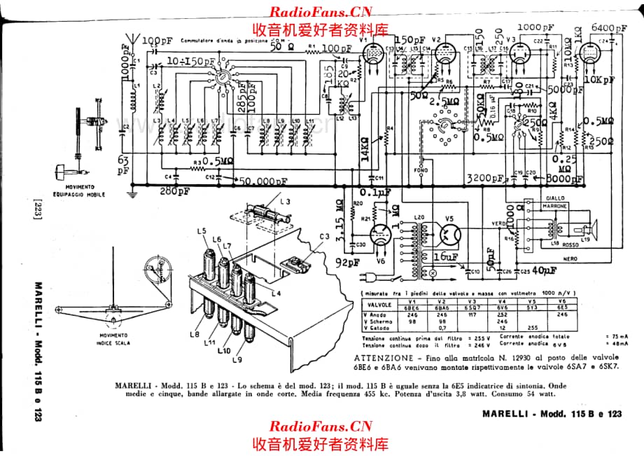 Radiomarelli 115B_123 电路原理图.pdf_第1页