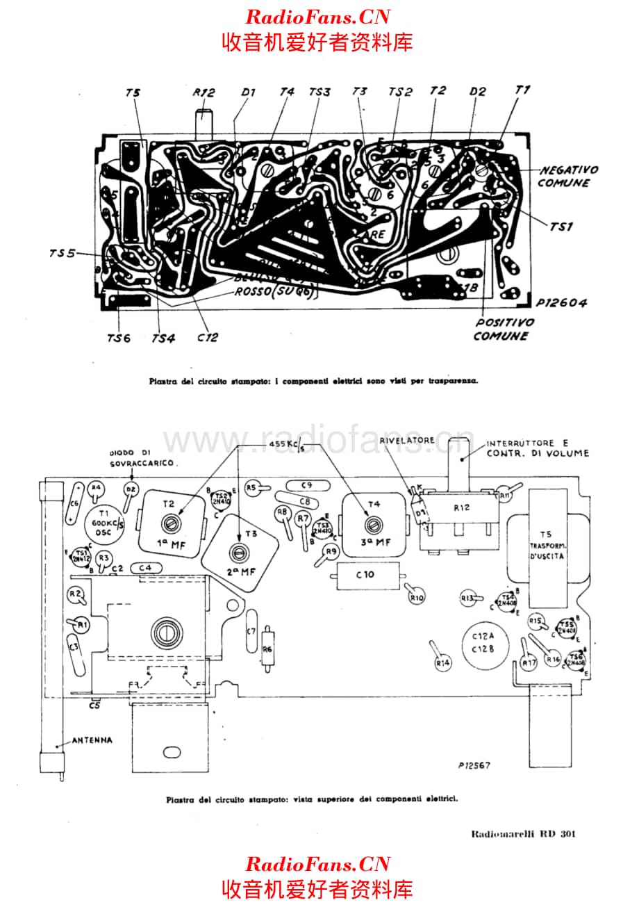 Radiomarelli RD301 PCB layout 电路原理图.pdf_第1页