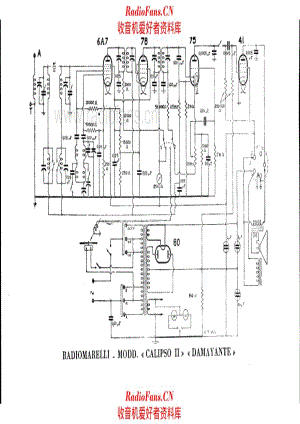 Radiomarelli Calipso II_Damayante 电路原理图.pdf