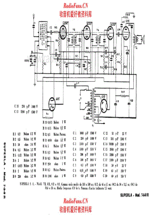 Radio Superla 7R 8R 9F 9R 电路原理图.pdf