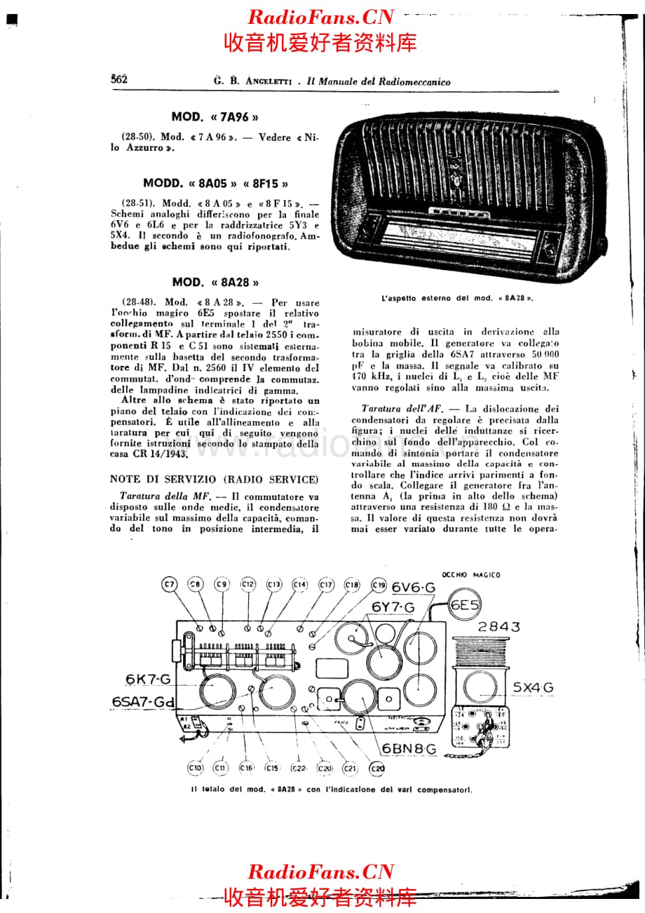 Radiomarelli 8A28-Note 电路原理图.pdf_第1页