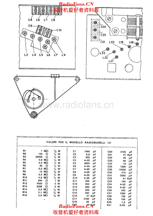 Radiomarelli 137 components 电路原理图.pdf