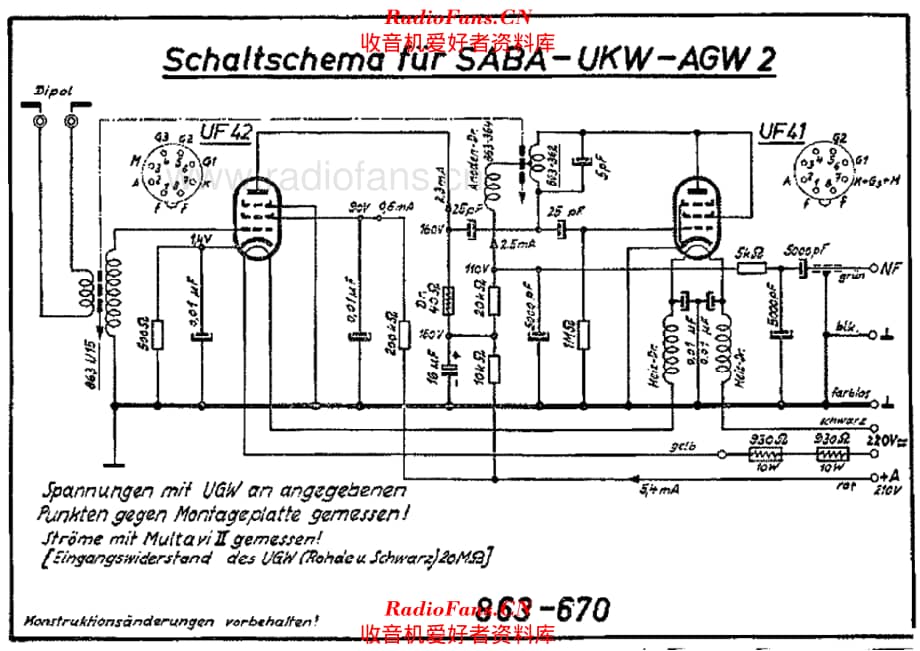 Saba UKWAGW2 电路原理图.pdf_第1页