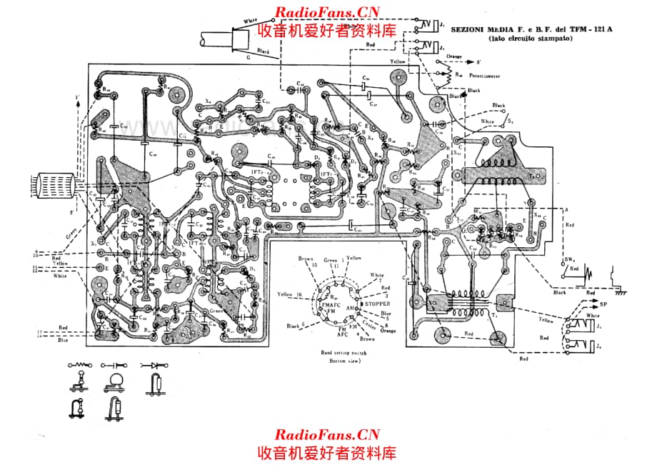 Sony TFM121A IF and AF units PCB layout 电路原理图.pdf_第1页