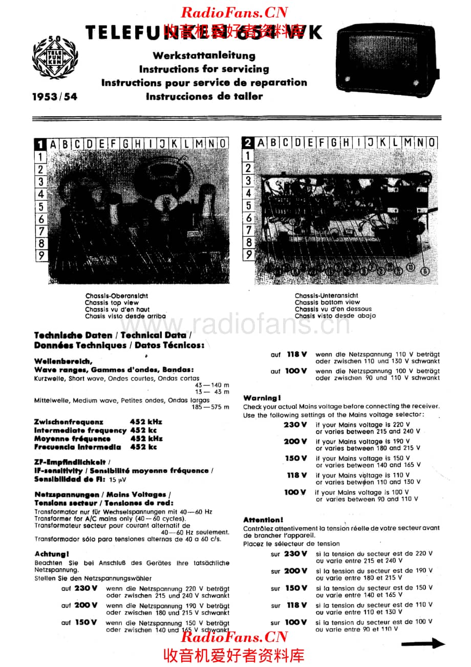 Telefunken 654WK servicing instructions 电路原理图.pdf_第1页